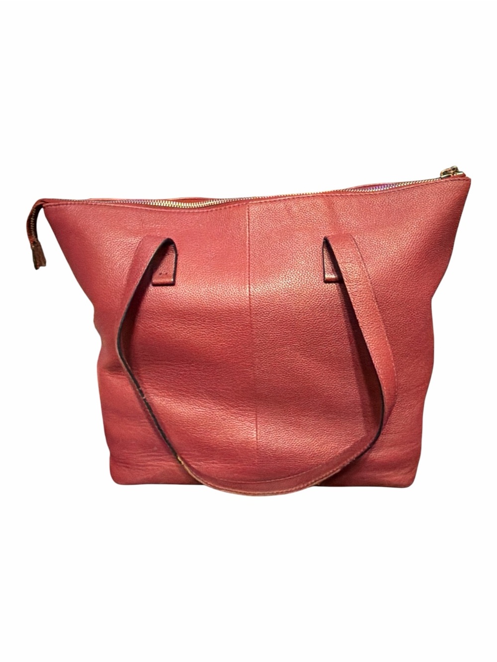 Tahari Hot Pink Leather Tote Bag - Picture 3 of 6